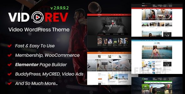 VidoRev Video WordPress Theme Nulled